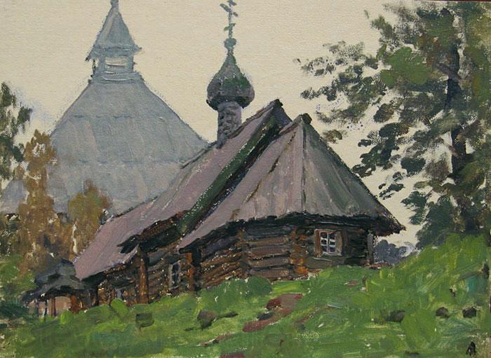unknow artist Saint Dmitry Solunsky Church in Old Ladoga